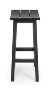 Sgabello da bar Skipper con struttura in alluminio, seduta comoda per esterno, da 71 cm