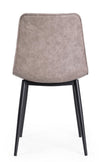 Sedia Kyra con gambe in acciaio verniciato a polvere epossidica, per arredo interno 44 x 50 x h 80 cm
