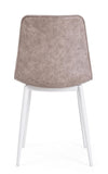 Sedia Kyra con gambe in acciaio verniciato a polvere epossidica, per arredo interno 44 x 50 x h 80 cm