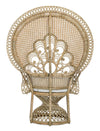 Poltrona Peacock per da interno, ed esterno, Intreccio In Midollino 106 x 71 x h 148 cm