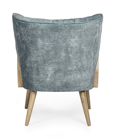 Poltrona "Virna" per interno, Struttura In Legno Di Pino E Compensato 64 x 71 x 79h cm