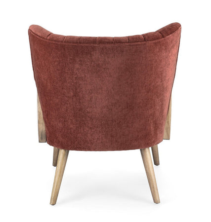 Poltrona "Virna" per interno, Struttura In Legno Di Pino E Compensato 64 x 71 x 79h cm