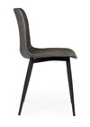 Sedia Kyra con gambe in acciaio verniciato a polvere epossidica, per arredo interno 44 x 50 x h 80 cm