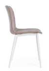 Sedia Kyra con gambe in acciaio verniciato a polvere epossidica, per arredo interno 44 x 50 x h 80 cm