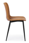 Sedia Kyra con gambe in acciaio verniciato a polvere epossidica, per arredo interno 44 x 50 x h 80 cm