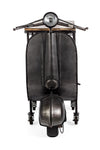 Consolle da bar Vespa Replica moderno con piano in legno, ruote, 183 x 43 x 105 cm