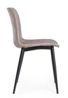 Sedia Kyra con gambe in acciaio verniciato a polvere epossidica, per arredo interno 44 x 50 x h 80 cm