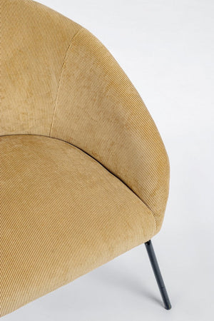 Poltrona "Aiko" per interno, Gambe In Acciaio Verniciato A Polvere 80 x 76 x 75h cm