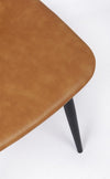 Sedia Kyra con gambe in acciaio verniciato a polvere epossidica, per arredo interno 44 x 50 x h 80 cm