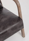 Poltrona Ancilla per interno, Struttura In Rubber Wood 66 x 85 x 74h cm