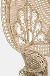 Poltrona Peacock per da interno, ed esterno, Intreccio In Midollino 106 x 71 x h 148 cm