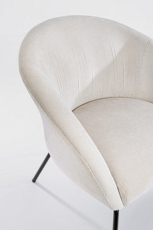 Poltrona "Aiko" per interno, Gambe In Acciaio Verniciato A Polvere 80 x 76 x 75h cm