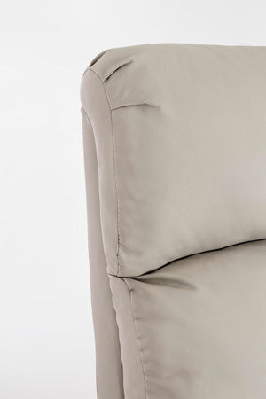 Poltrona "Iris" per interno, Struttura In Acciaio E Compensato 67,5 x 90,5/140 x 98h cm