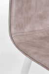 Sedia Kyra con gambe in acciaio verniciato a polvere epossidica, per arredo interno 44 x 50 x h 80 cm