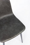 Sedia Kyra con gambe in acciaio verniciato a polvere epossidica, per arredo interno 44 x 50 x h 80 cm