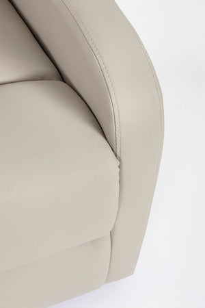 Poltrona "Iris" per interno, Struttura In Acciaio E Compensato 67,5 x 90,5/140 x 98h cm