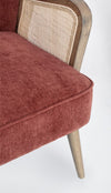 Poltrona Virna per interno, Struttura In Legno Di Pino E Compensato 64 x 71 x 79h cm