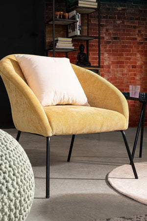 Poltrona "Aiko" per interno, Gambe In Acciaio Verniciato A Polvere 80 x 76 x 75h cm
