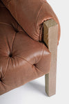 Poltrona Raymond per interno, Struttura E Schienale In Legno Di Frassino, Rivestimento (Non Sfoderabile) In Similpelle 83 x 85 x 85h cm