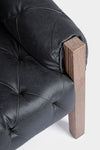 Poltrona Raymond per interno, Struttura E Schienale In Legno Di Frassino, Rivestimento (Non Sfoderabile) In Similpelle 83 x 85 x 85h cm