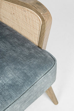 Poltrona "Virna" per interno, Struttura In Legno Di Pino E Compensato 64 x 71 x 79h cm