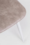 Sedia Kyra con gambe in acciaio verniciato a polvere epossidica, per arredo interno 44 x 50 x h 80 cm