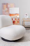 Poltrona Margot per interno, Struttura In Legno Compensato 81 x 95 x 71h cm