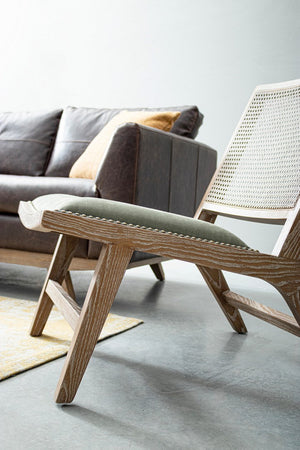 Poltrona "Cortilia" per interno, Struttura In Legno Di Frassino Con Finitura A Base Di Nitrocellulosa, 56 x 76 x 76.5h cm