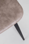 Sedia Kyra con gambe in acciaio verniciato a polvere epossidica, per arredo interno 44 x 50 x h 80 cm