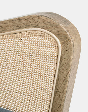Poltrona "Virna" per interno, Struttura In Legno Di Pino E Compensato 64 x 71 x 79h cm