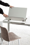 Sedia Kyra con gambe in acciaio verniciato a polvere epossidica, per arredo interno 44 x 50 x h 80 cm