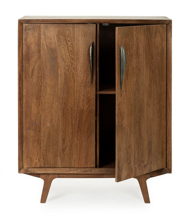 Mobile da bar "Sherman" da 2 ante in legno di mango con mensole, da 90 x 40 x 108 cm