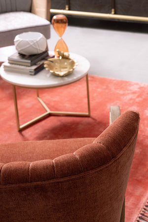 Poltrona "Virna" per interno, Struttura In Legno Di Pino E Compensato 64 x 71 x 79h cm