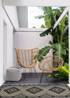 Poltrona Esteban per interno, Seduta In Rattan Ed Intreccio In Kubu 83 x 64 x 89h cm