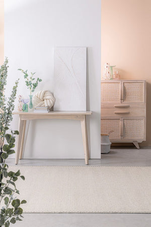 Mobile da bar "Sahana" da 4 ante in legno di mango, struttura in mdf da 85 x 40 x 123 cm