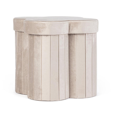 Poltrona Pouf "Jocelyn" per interno, con struttura in mdf