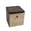 Scatola cambio-stagione in TNT e MDF con effetto legno
