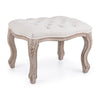 Poltrona Pouf Diva per interno, con struttura in rubber wood da 53x42x38cm