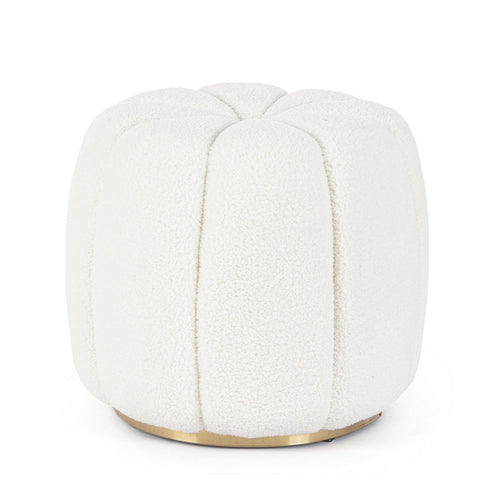 Poltrona Pouf Cointa per interno, con struttura in legno di pino e compensato da 40x40x45 cm