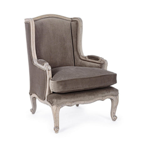 Poltrona "Lorelie" per interno, Struttura In Legno Di Mango Massiccio 72 x 76 x 102h cm