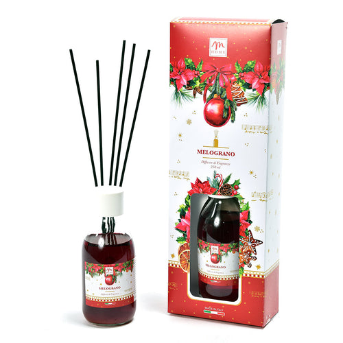 Diffusore di essenza 250ml melograno con bacchetti in cotone in scatola regalo