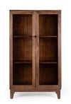 Vetrina Remington a 2 ante, in legno di mango e vetro, da 80 x 40 cm