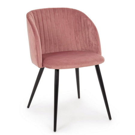 Sedia "Queen" con gambe in acciaio verniciato a polvere, per arredo interno 53 x 57 x h 81,5 cm