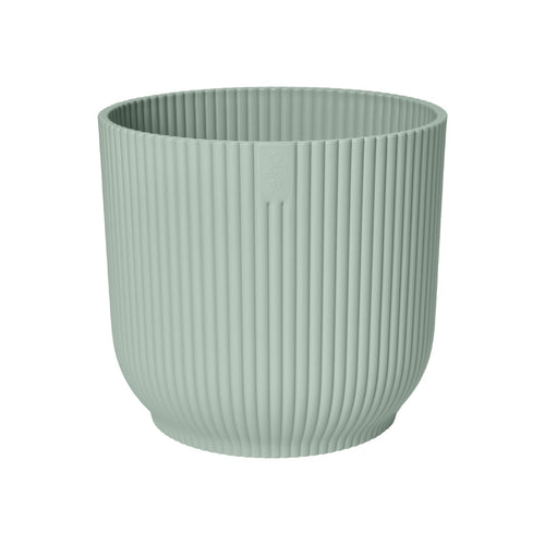 Vaso Vibes Fold Round in plastica riciclata, per esterno, stile moderno