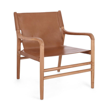 Poltrona "Caroline" per interno, Legno Teak, Finitura Con Vernice A Base D'Acqua 70 x 72 x 79h cm
