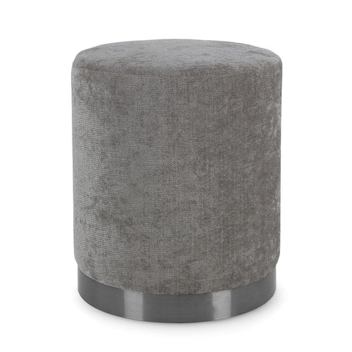 Poltrona Pouf Ernestine per interno, con struttura in legno di pino e mdf da Ø35 x 42h cm