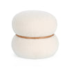 Poltrona Pouf Mirka per interno, con struttura in mdf da Ø43 x 40h cm
