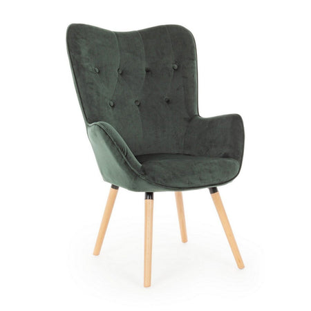 Poltrona "Juliet" per interno, Struttura In Legno 68 x 76 x 105h cm