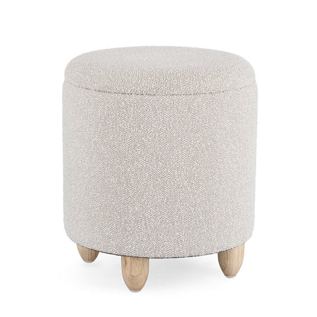 Poltrona Pouf "Zena" per interno, con struttura in mdf e compensato da Ø36 x 39.5h cm