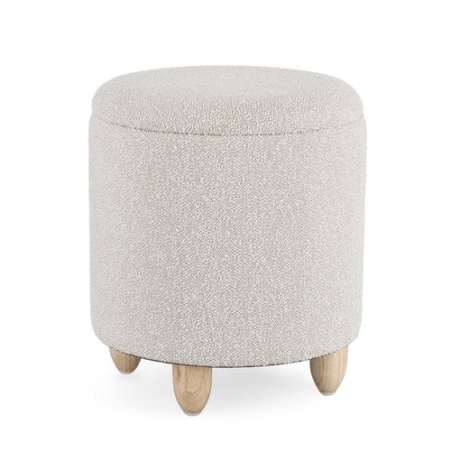 Poltrona Pouf Zena per interno, con struttura in mdf e compensato da Ø36 x 39.5h cm
